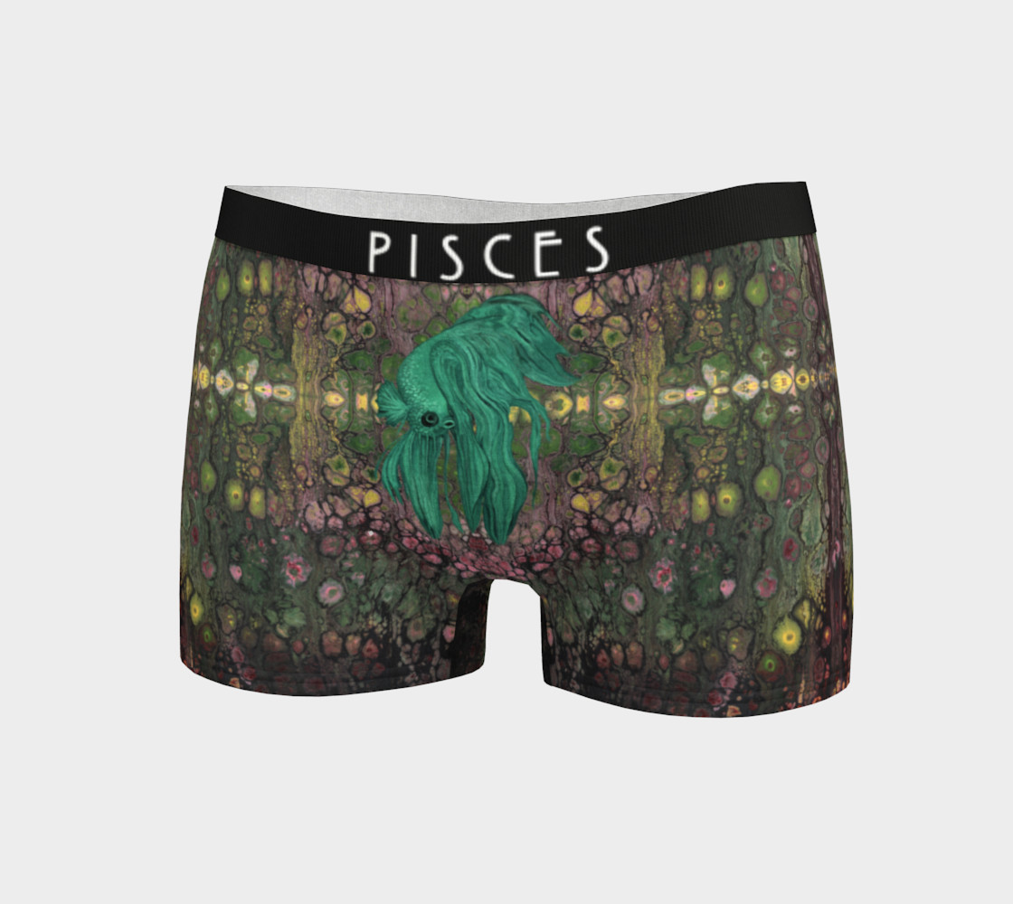 Pisces Boy Short w Fish preview #3