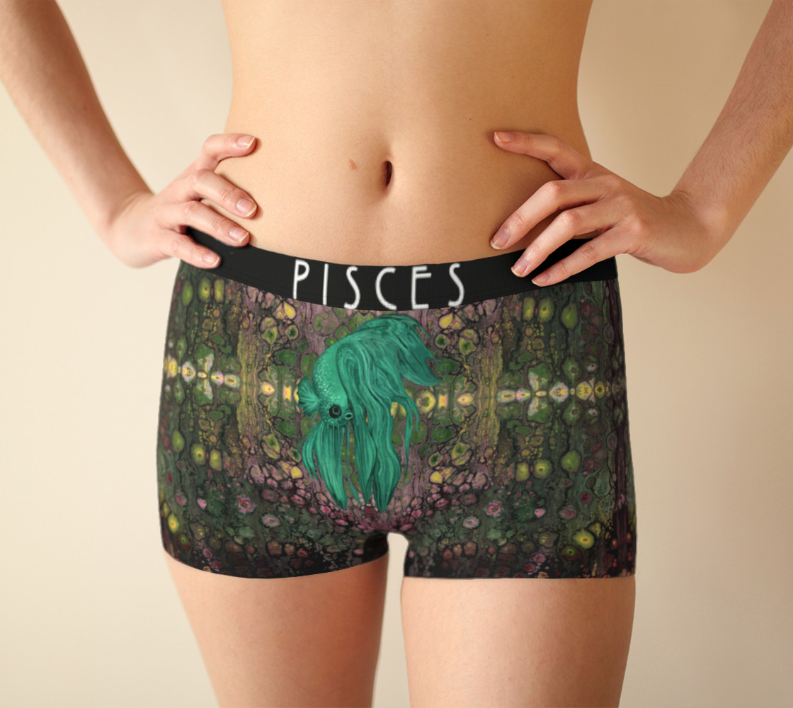 Pisces Boy Short w Fish preview #1