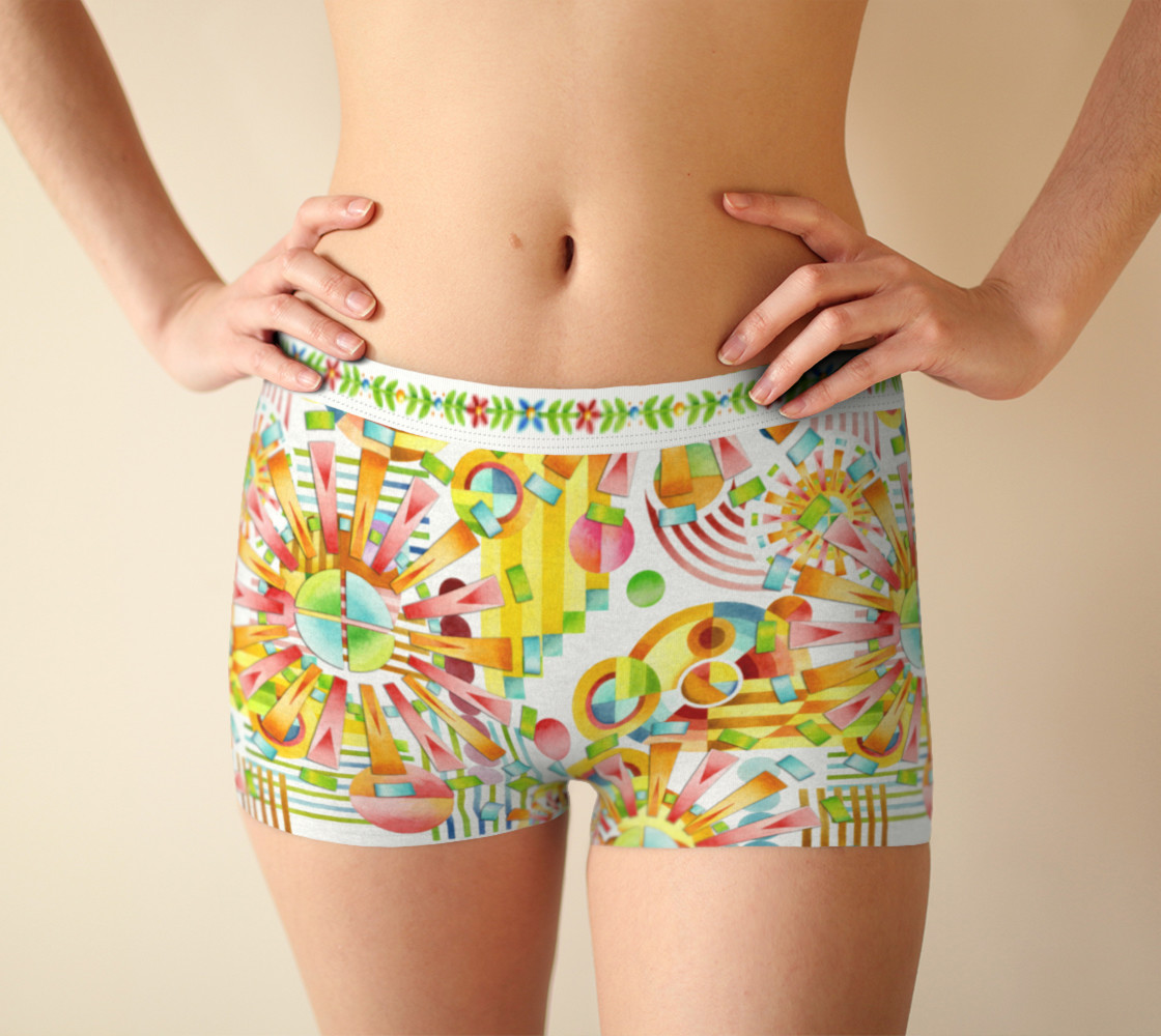 Aperçu de Art Deco Fireworks Boyshorts #1