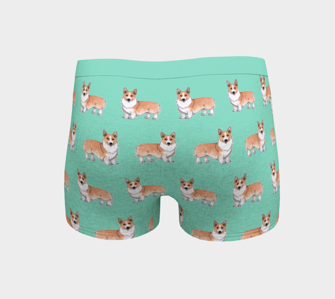 Aperçu de Welsh corgi dogs pattern Boyshort #4