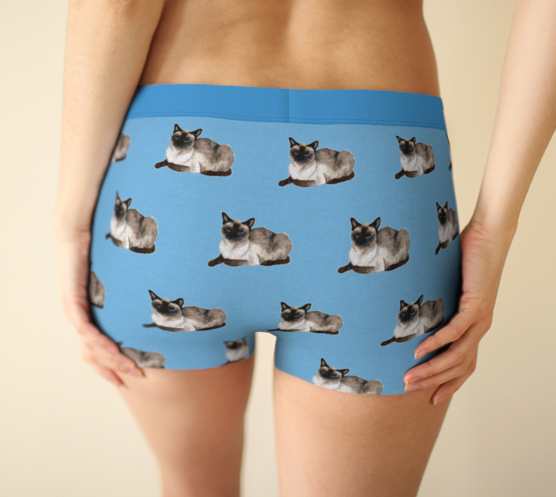 Aperçu de Siamese cat pattern Boyshort #2