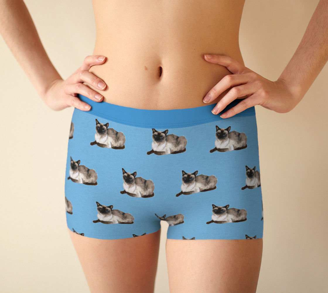Aperçu de Siamese cat pattern Boyshort #1