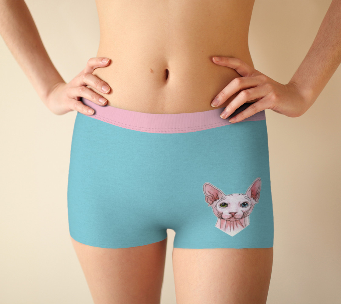 Sphynx cat portrait Boyshort preview #1