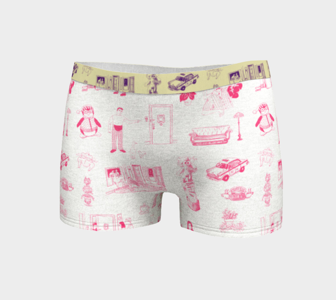Aperçu de Friends Boyshorts in pink and white #3