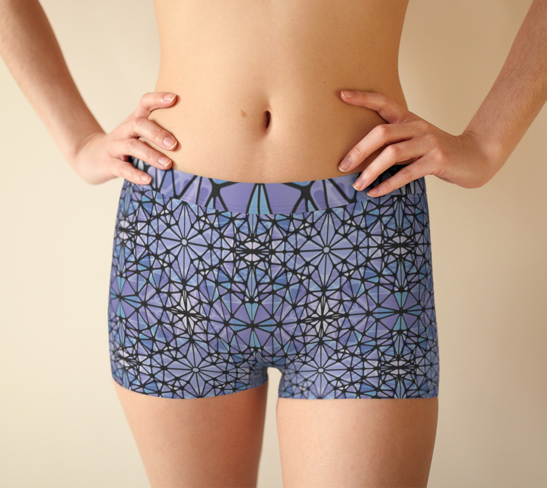Purple and Blue Kaleidoscope Boyshorts preview #1