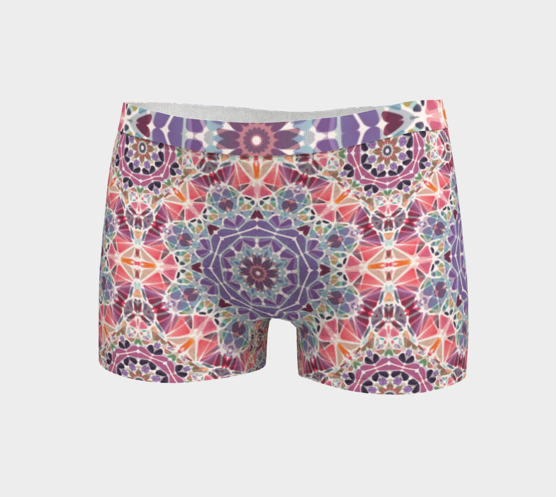 Purple and Pink Kaleidoscope Boyshorts preview #3