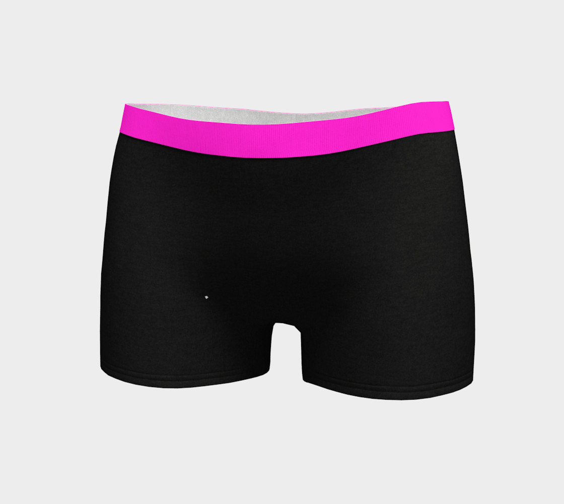 Wild Burro Two Tone Pink Black Boy Shorts Miniature #4