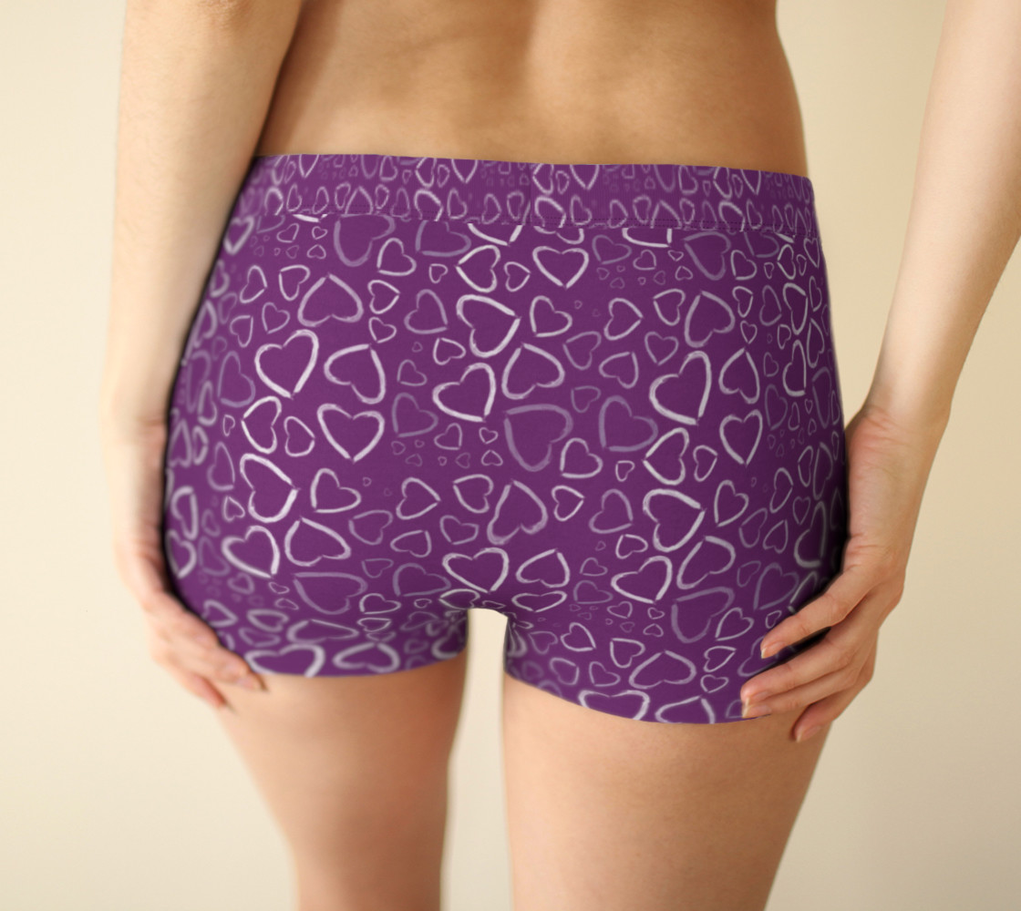 Sketched Hearts in Purple preview #2