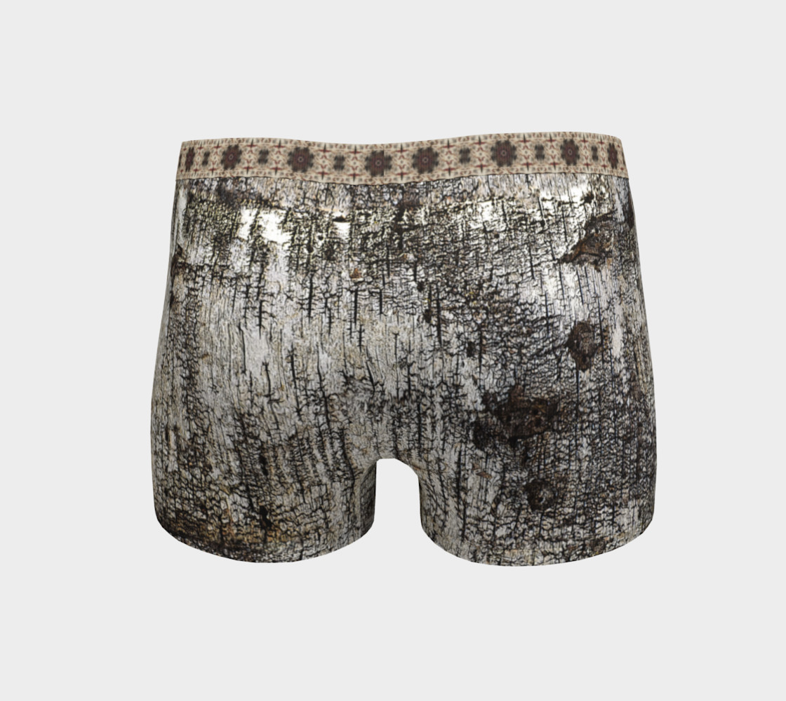 Distressed Cracked Birch Bark and Mandala Print preview #4