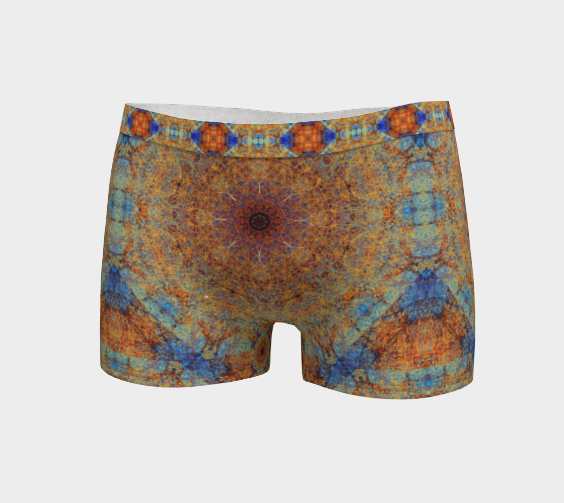 Blue and Orange Intricate Boho Mandala Diamond Tile preview #3