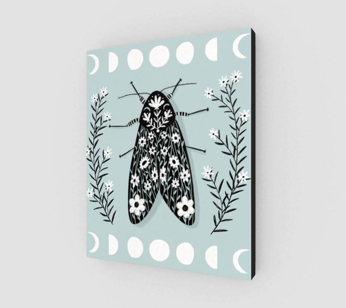 Moon Moth Art Print 16 x 20 preview #2