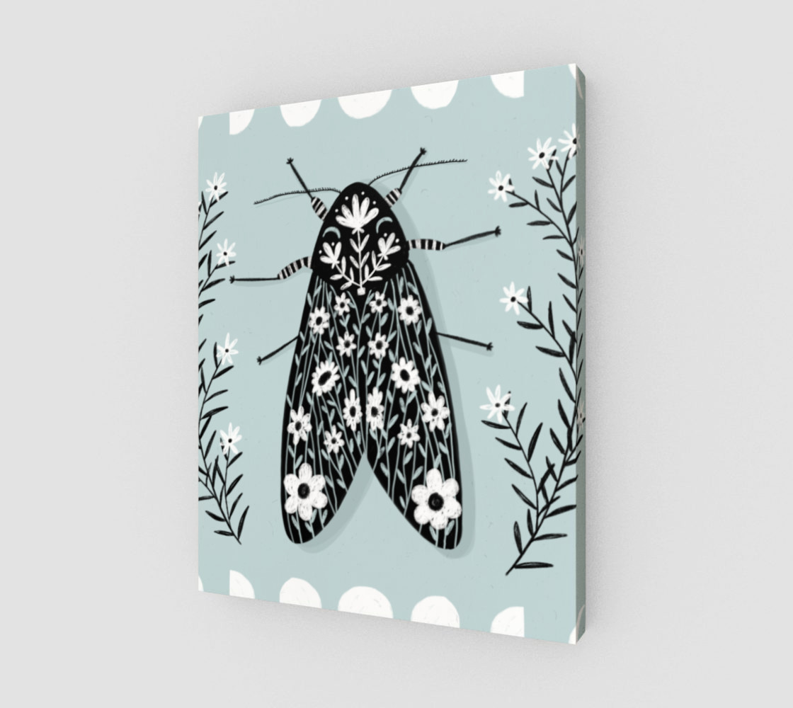 Moon Moth Art Print 16 x 20 preview #1