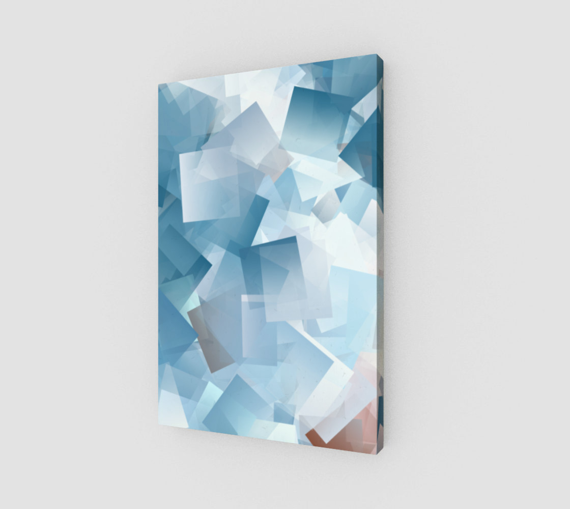 Muted Blues In Cubes preview #1