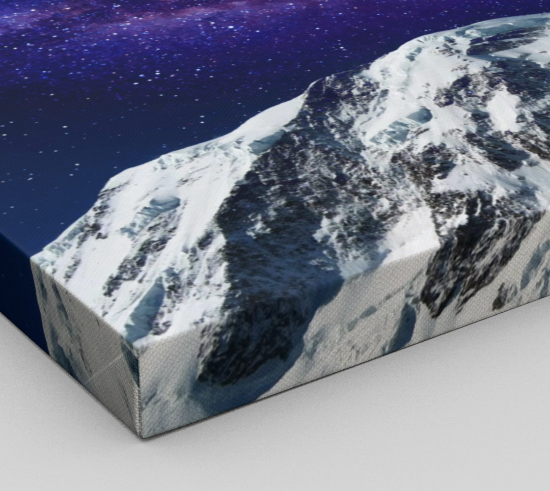 Snow + Galaxy Art Print preview #3