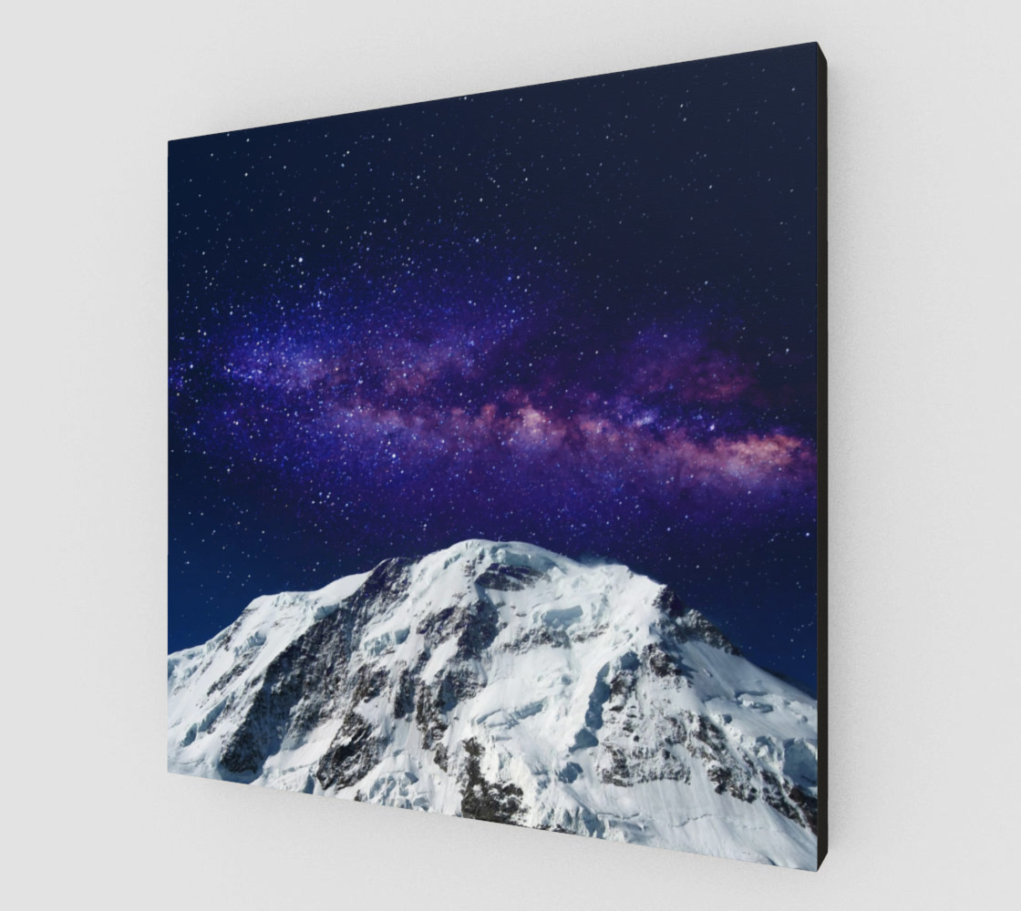 Snow + Galaxy Art Print preview #2