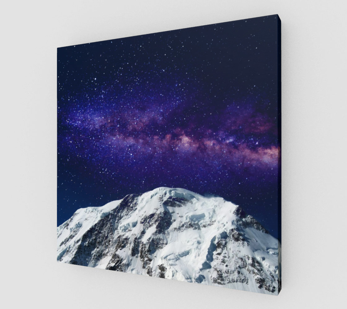 Snow + Galaxy Art Print preview #1