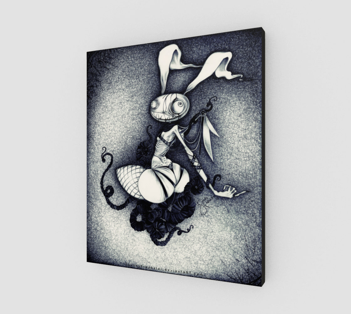 "Dear Rabbit" 20" x 24" preview #2