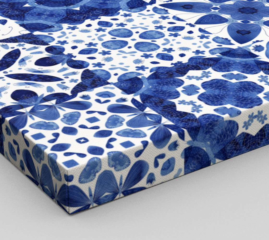 Indigo Watercolor Tiles preview #3