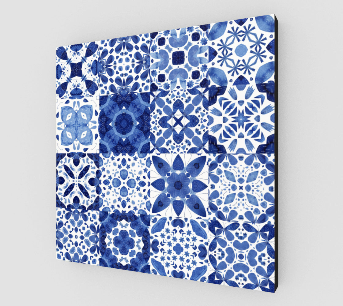 Indigo Watercolor Tiles preview #2