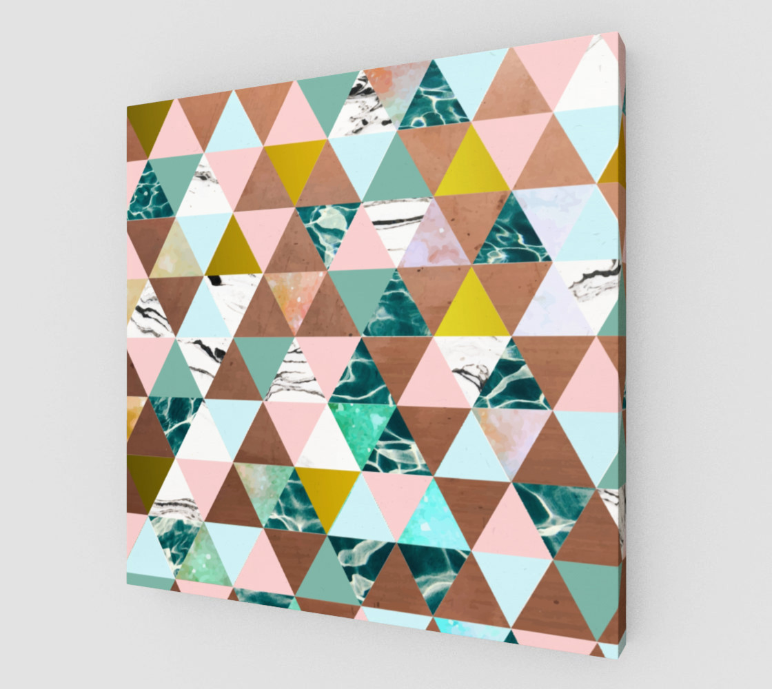 Life in a Pattern Wood Print preview #1