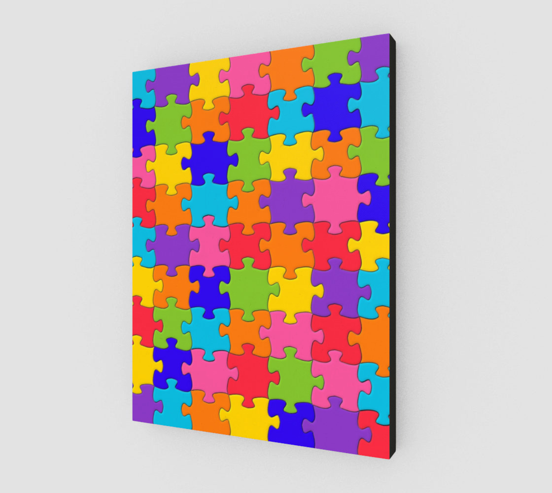 Funny Colorful Jigsaw Puzzle Pieces preview #2