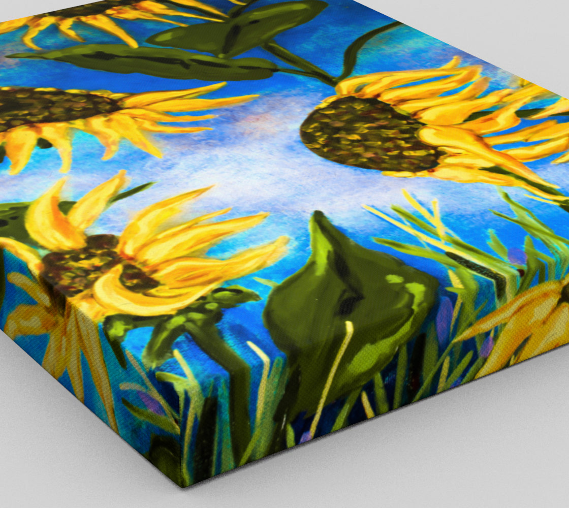 Vibrant Sunflowers 11 x 14 preview #3