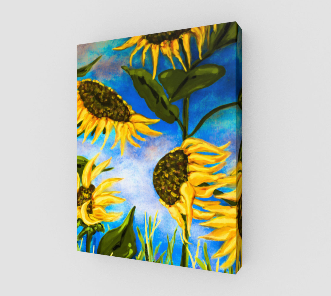 Vibrant Sunflowers 11 x 14 preview #1