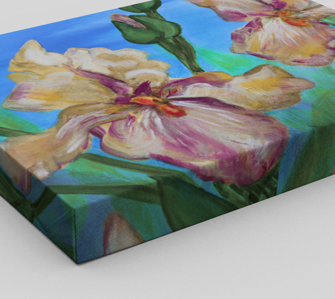 Variegated Irises 14 x 11 preview #3