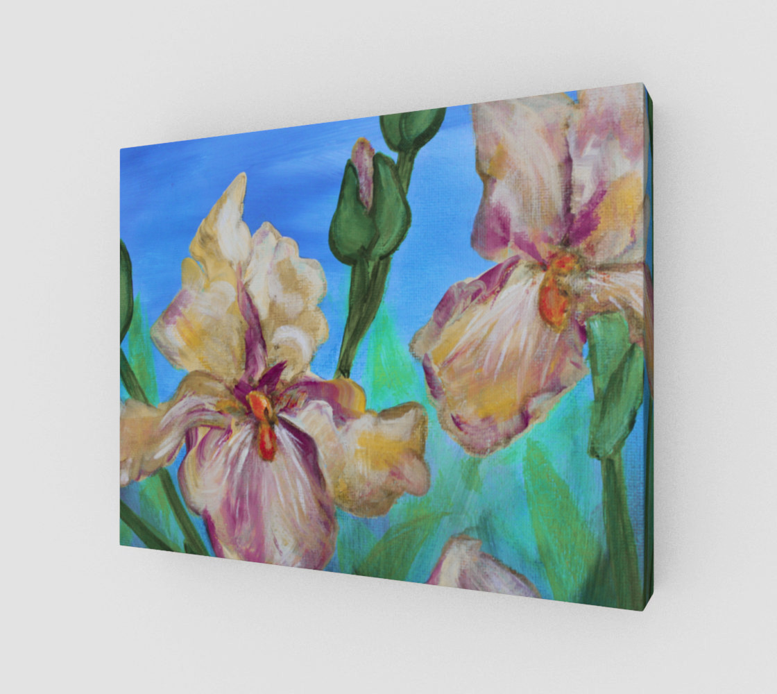 Variegated Irises 14 x 11 preview #1