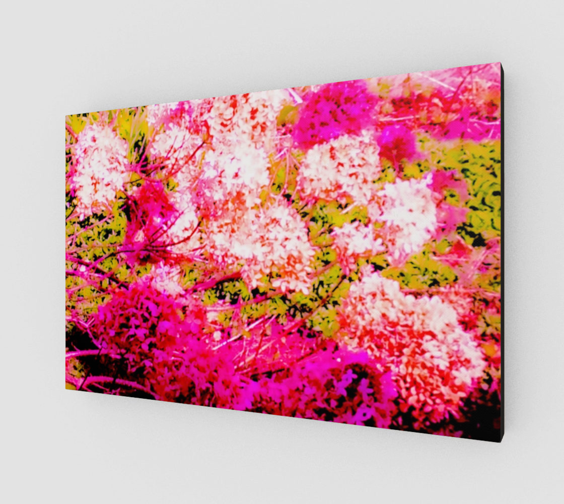 Vintage Inspired Pink Hydrangea Canvas preview #2