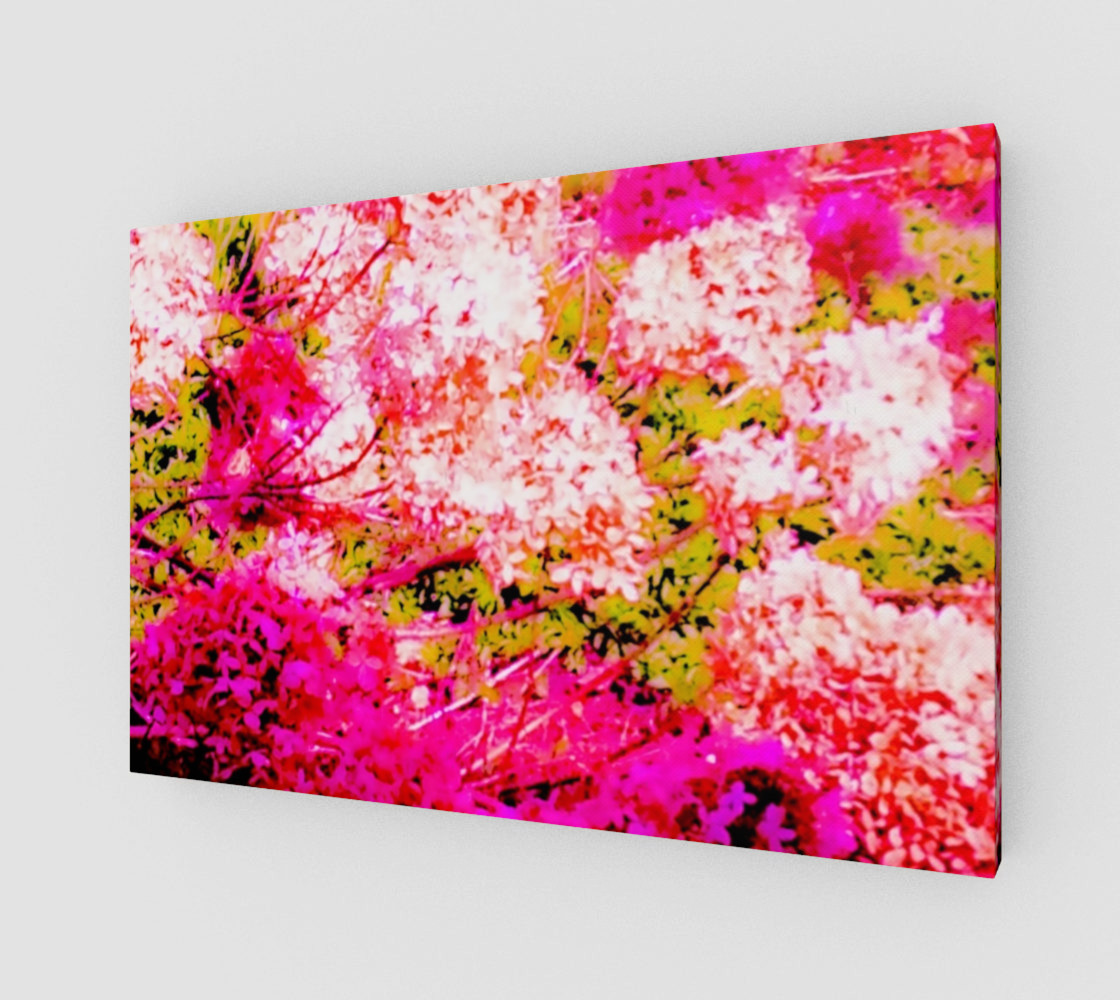 Vintage Inspired Pink Hydrangea Canvas preview #1