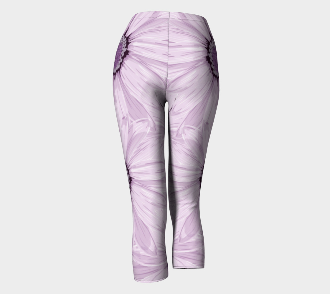 Purple Daisy Blast Capris leggings preview #4