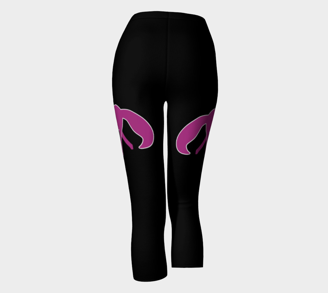Fox Purple Silhouette Capris leggings preview #4