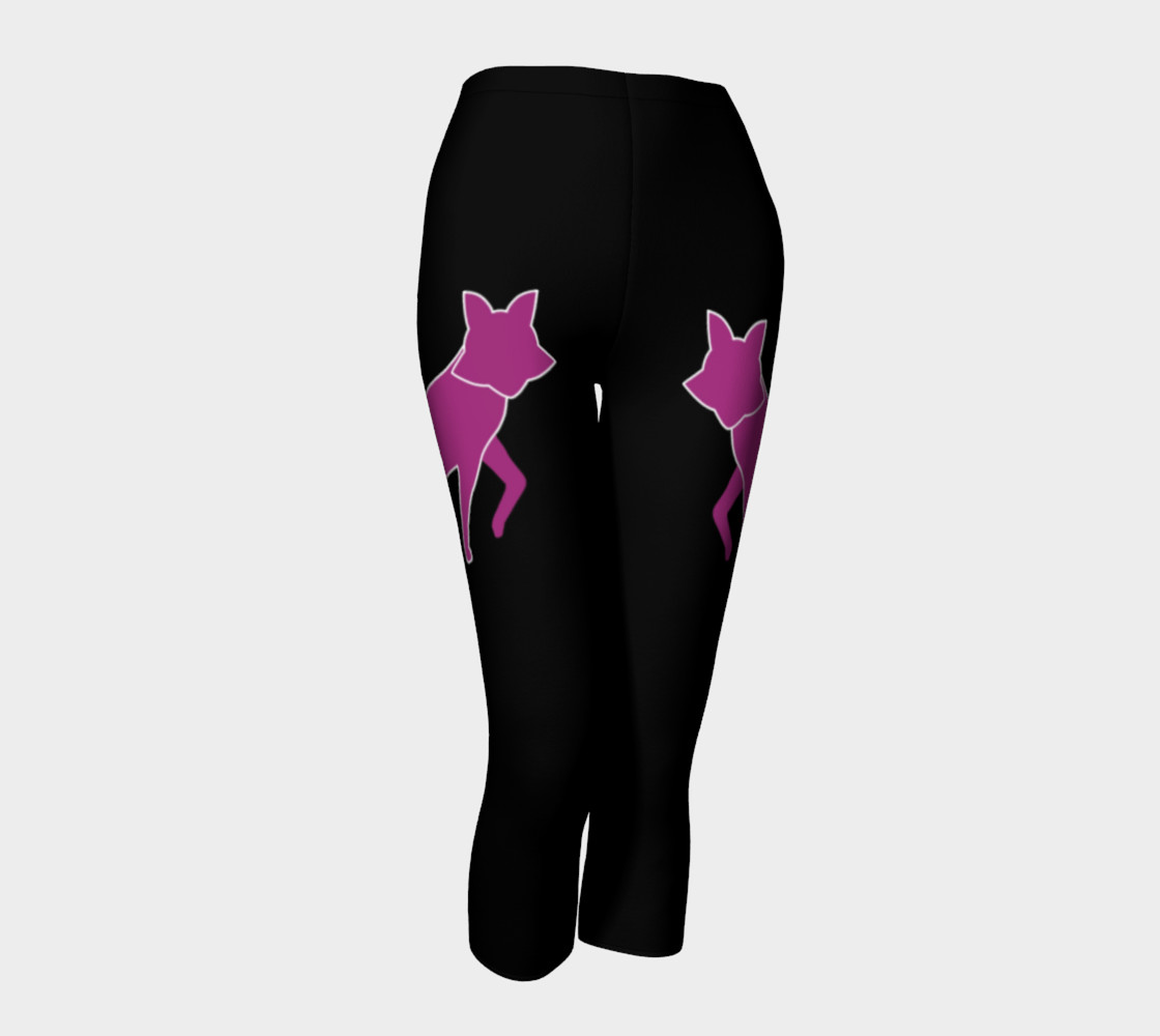 Fox Purple Silhouette Capris leggings preview #1