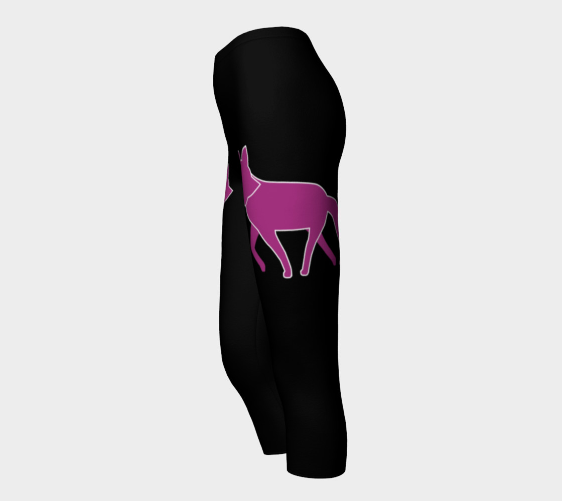 Fox Purple Silhouette Capris leggings preview #3