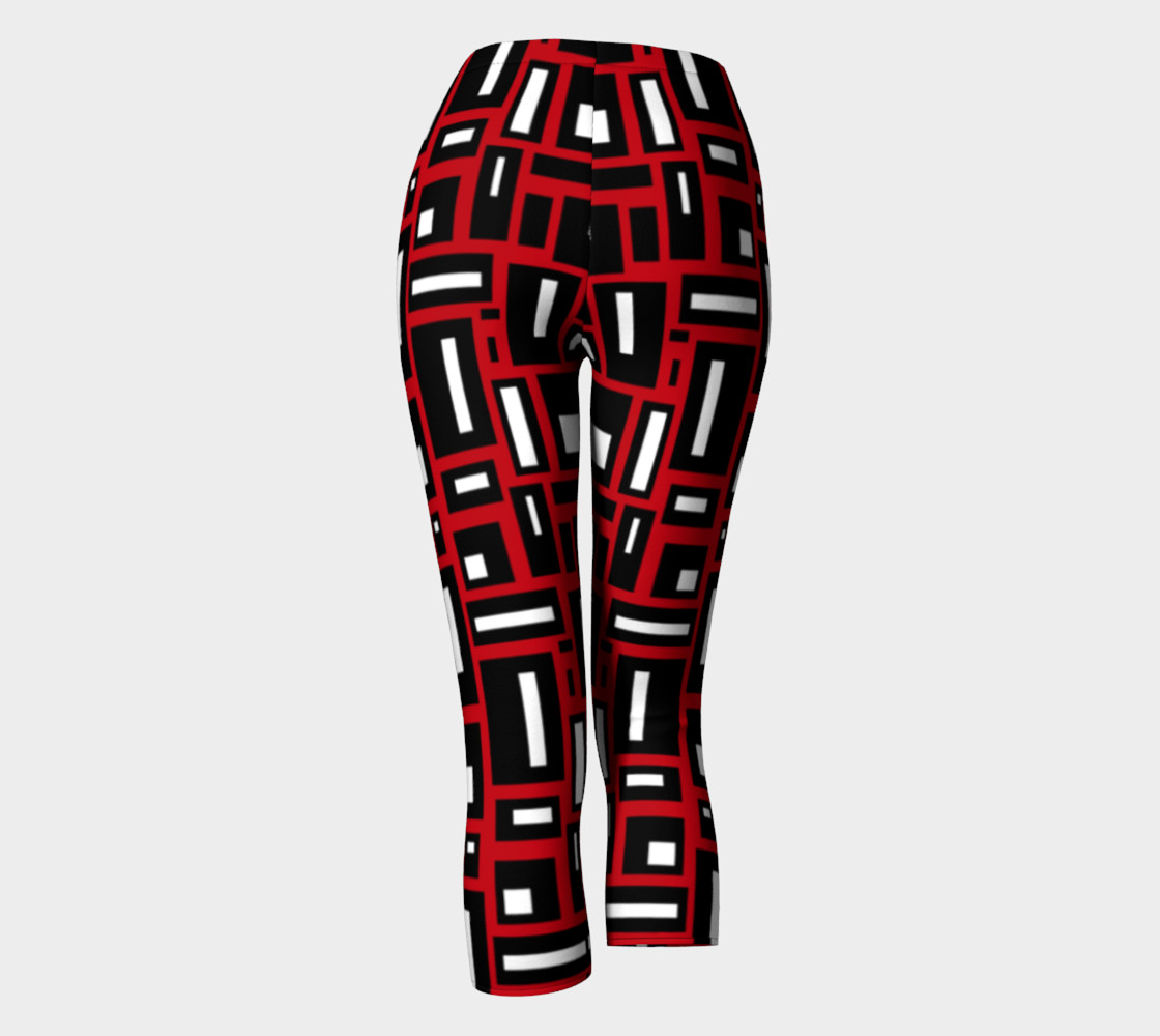 Simple Geometric in Black, White and Red 1 preview #4