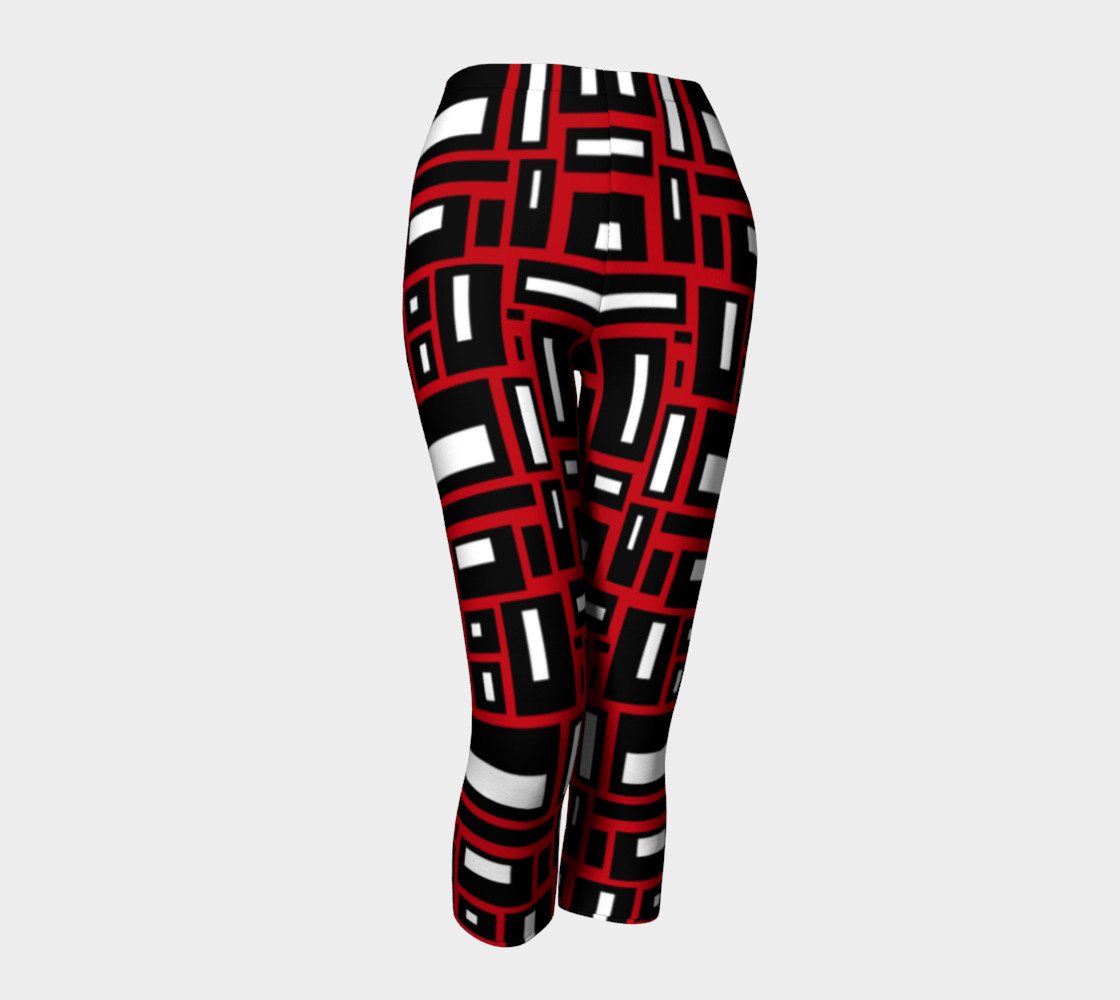 Simple Geometric in Black, White and Red 1 preview #1