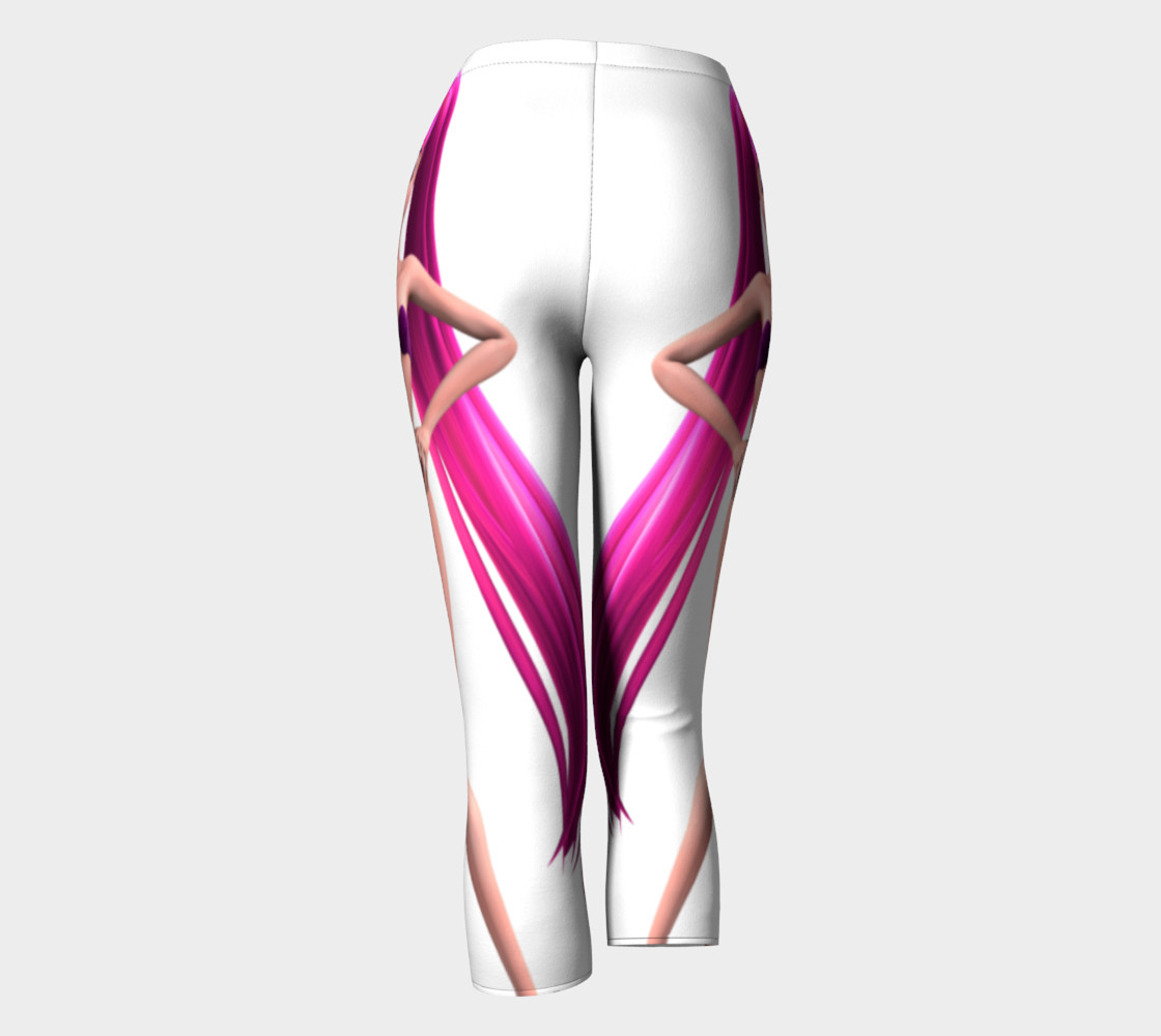 Purple Hair Anime Girl Capris preview #4