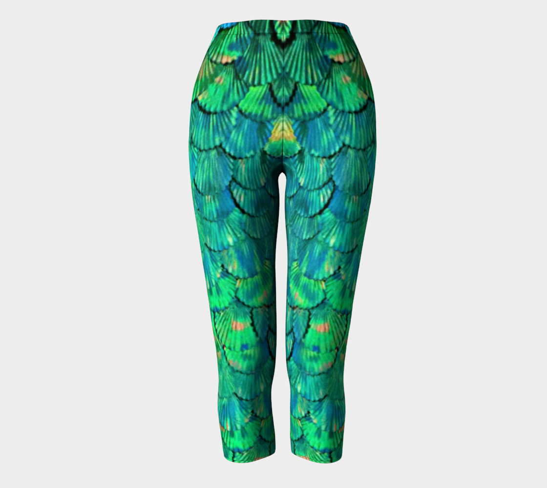 Mermaid Large--Scale Green Capris preview #2
