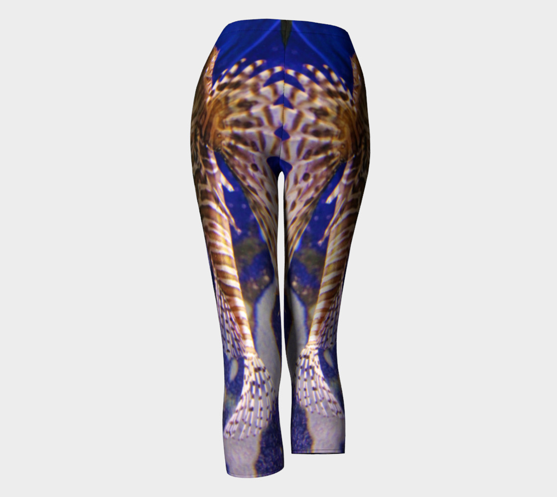Soaring Lionfish Black Light Reactive Capri preview #4
