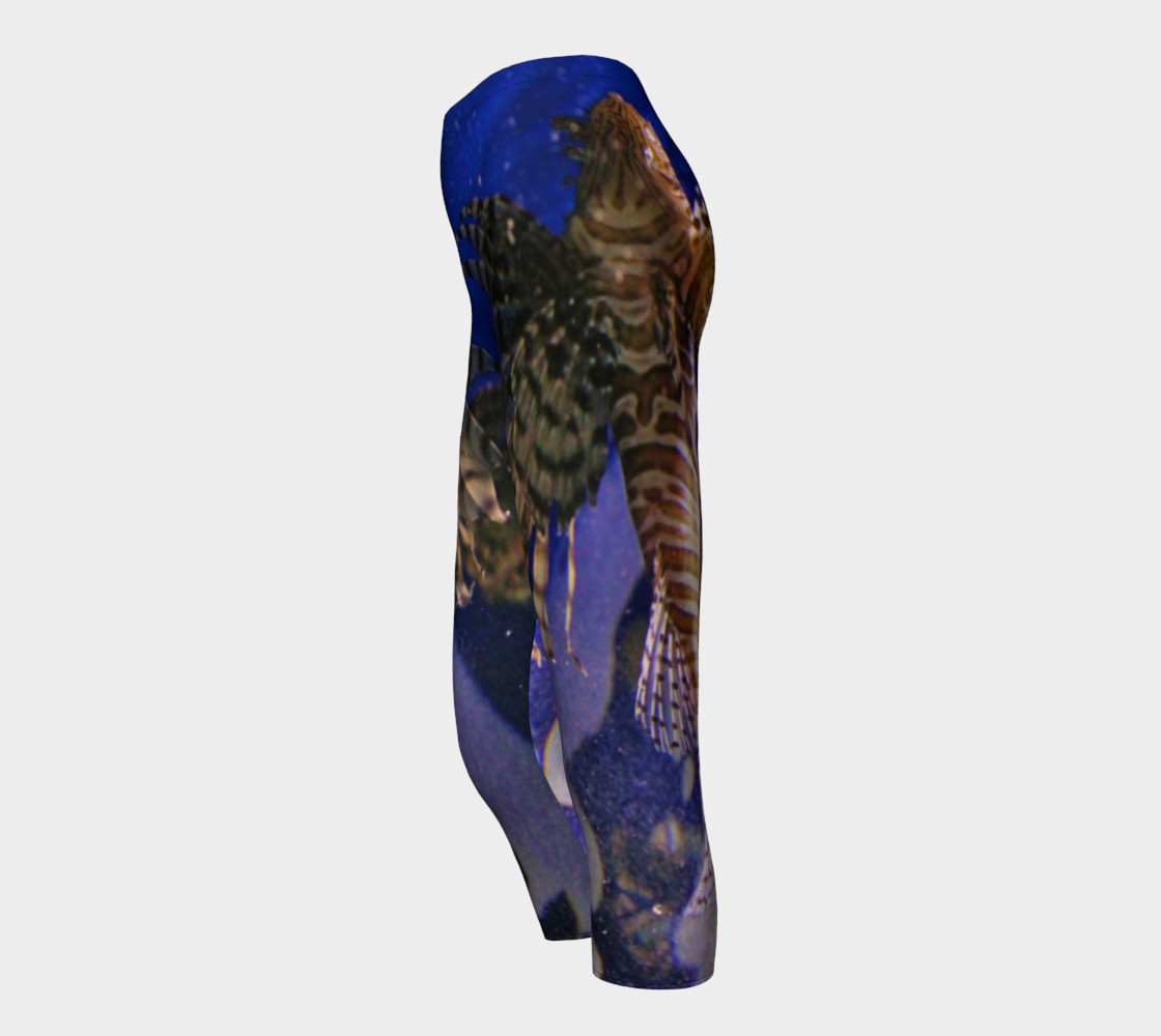 Soaring Lionfish Black Light Reactive Capri preview #3