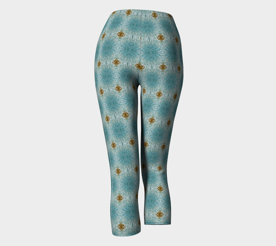 Shades of Blue with Gold Abstract preview #4