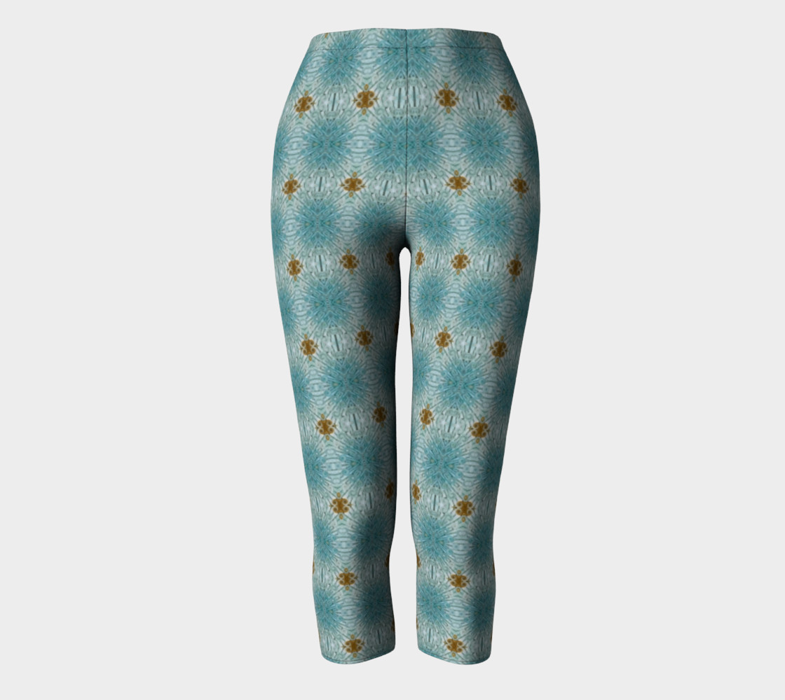 Shades of Blue with Gold Abstract preview #2