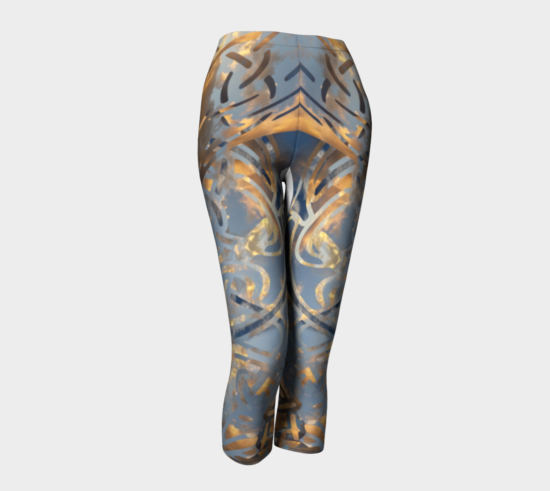 Swirling Celtic Sunset Capris preview #1