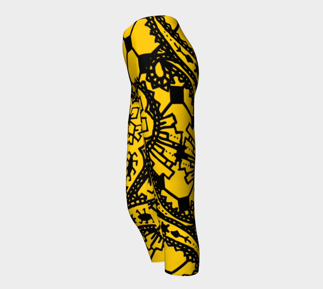 Yellow Grid Paisley Pattern Minton Black Yellow Tile Pattern Paisley Henna Art preview #3