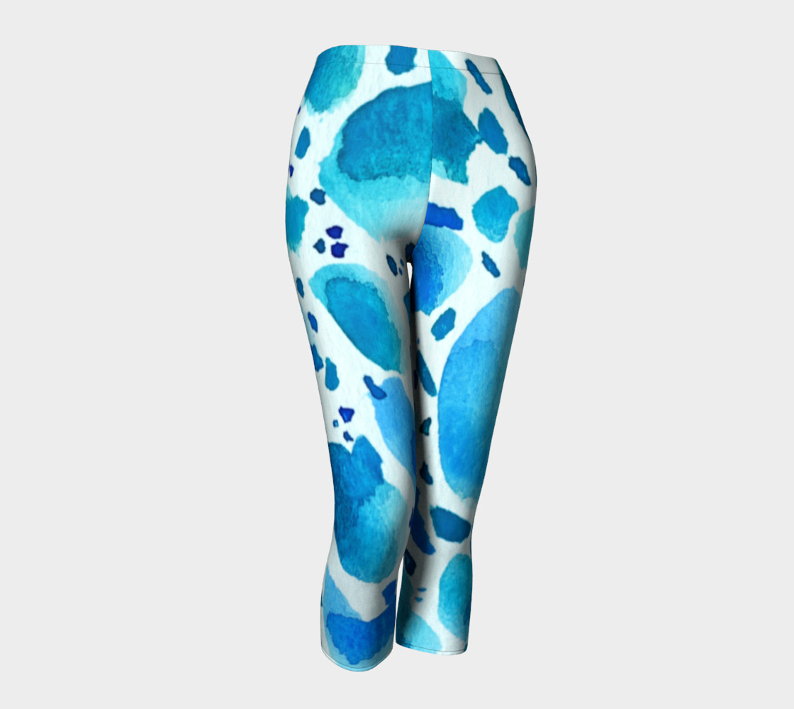 Blue Watercolour Dalmatian Pattern preview #1