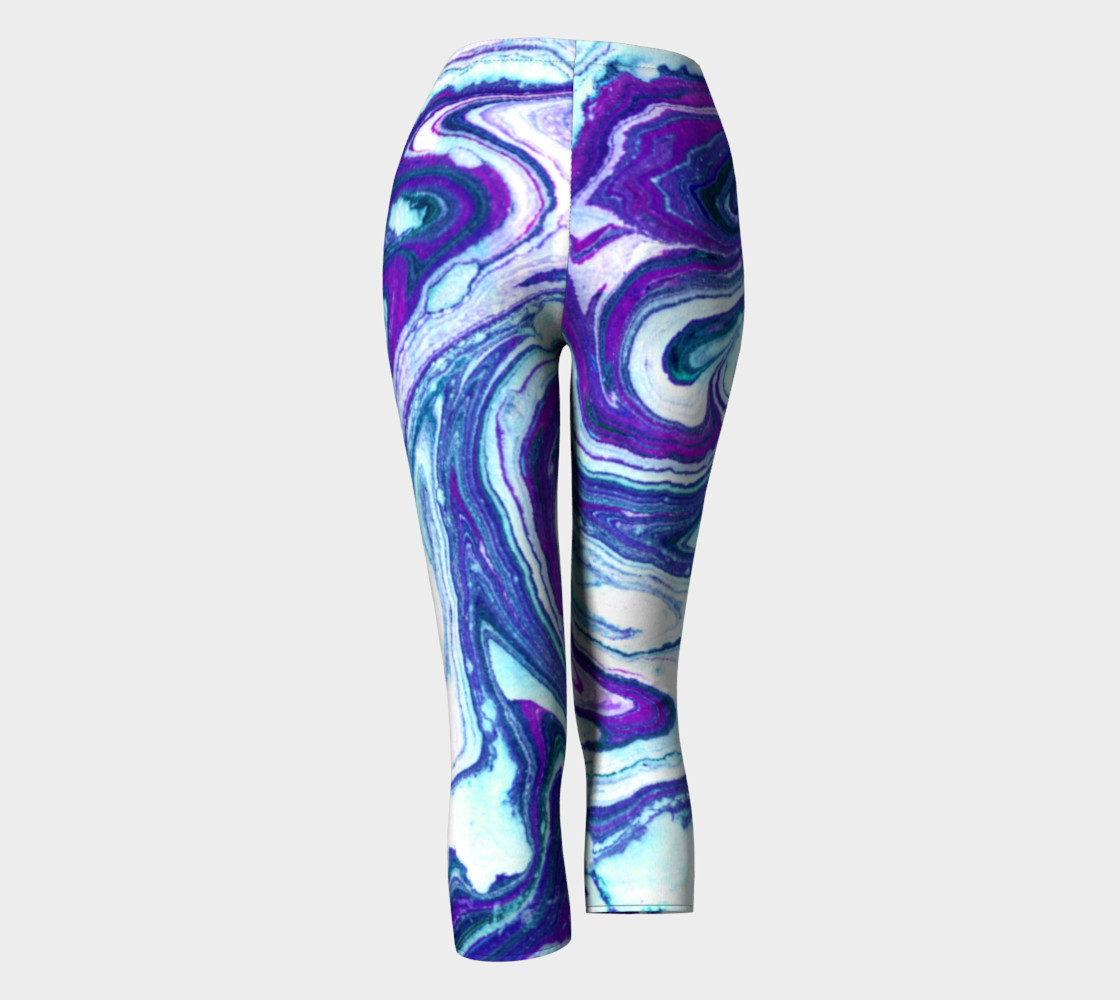Jillian Marble Purple Teal Capri preview #4