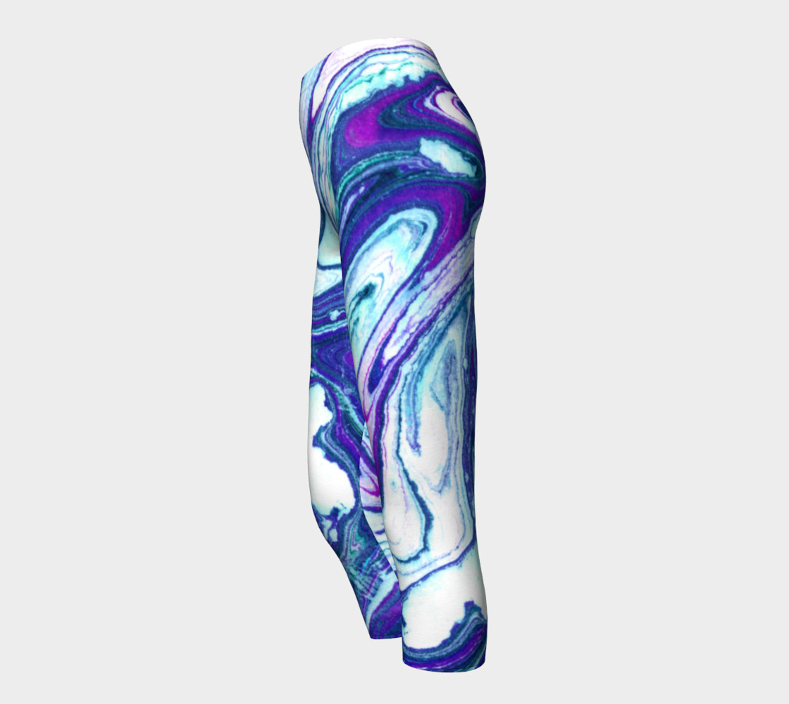 Jillian Marble Purple Teal Capri preview #3