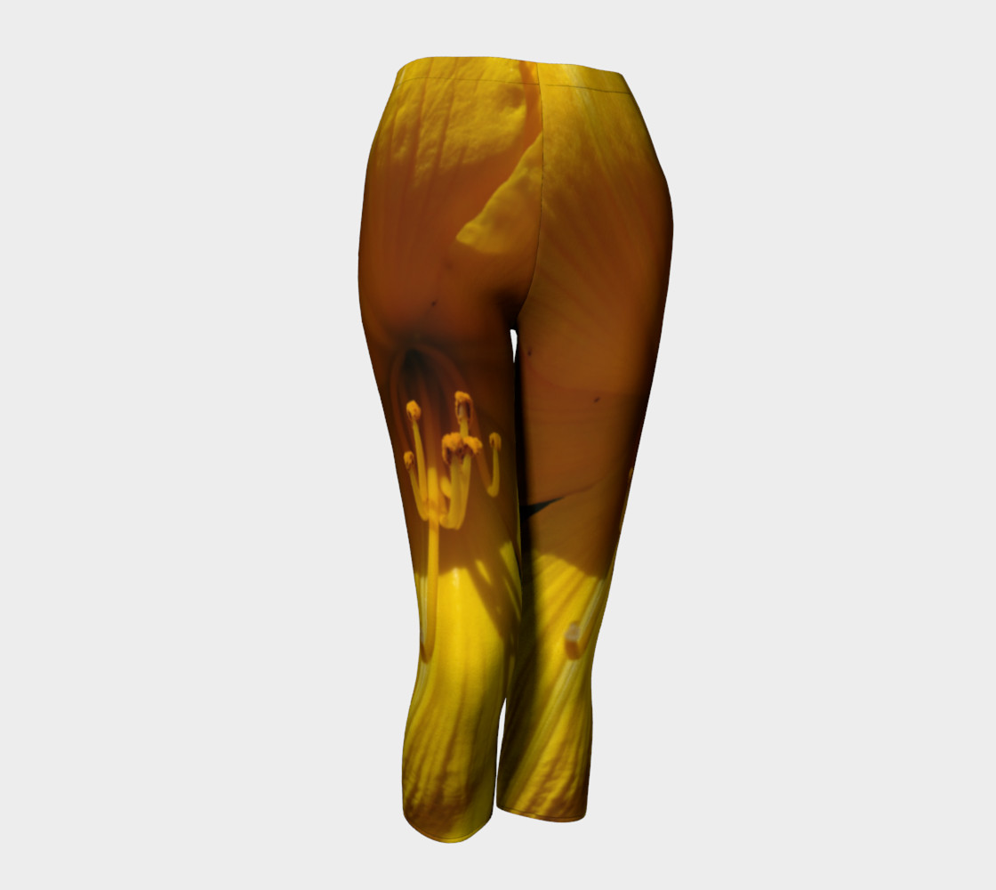 Yellow Flower Capris 3D preview