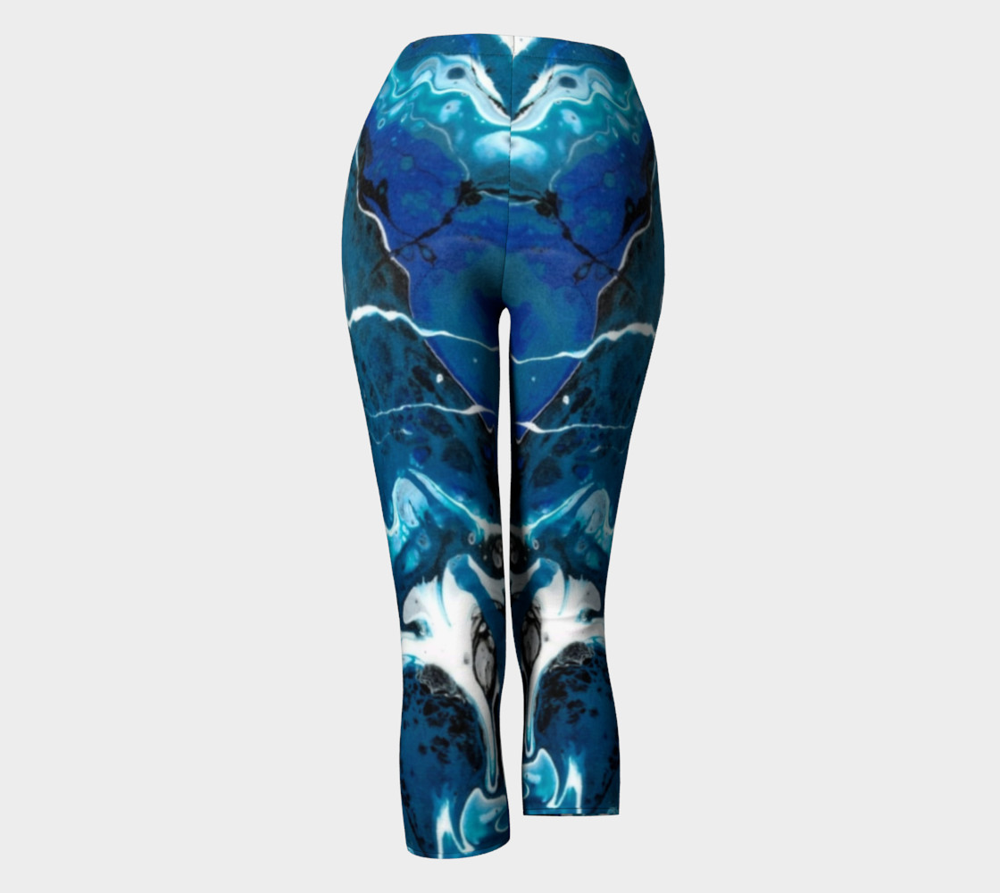 Blue Abstract Capris preview #4